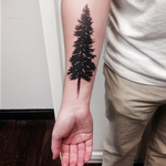 Tattoos - Pine Tree- Instagram @michaelbalesart - 121883